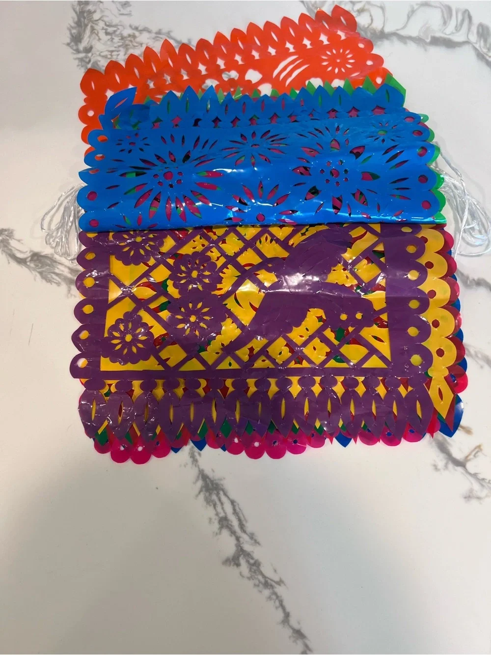6 Pack Fiesta Banner Each 10 Plastic Papel Picado 5 De Mayo Party Decorations